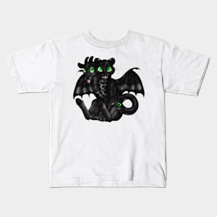 Chimera Cubs: Black Leopard Kids T-Shirt